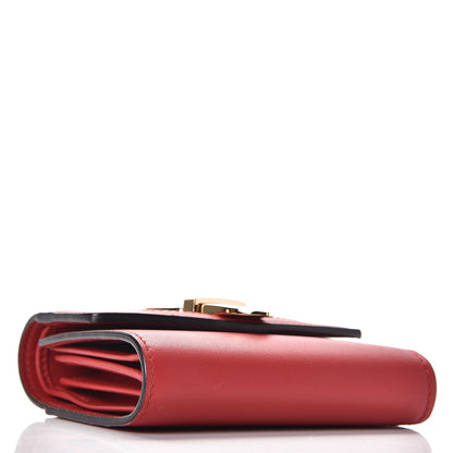 Gucci Calfskin Sylvie Wallet Hibiscus Red 4 of 8