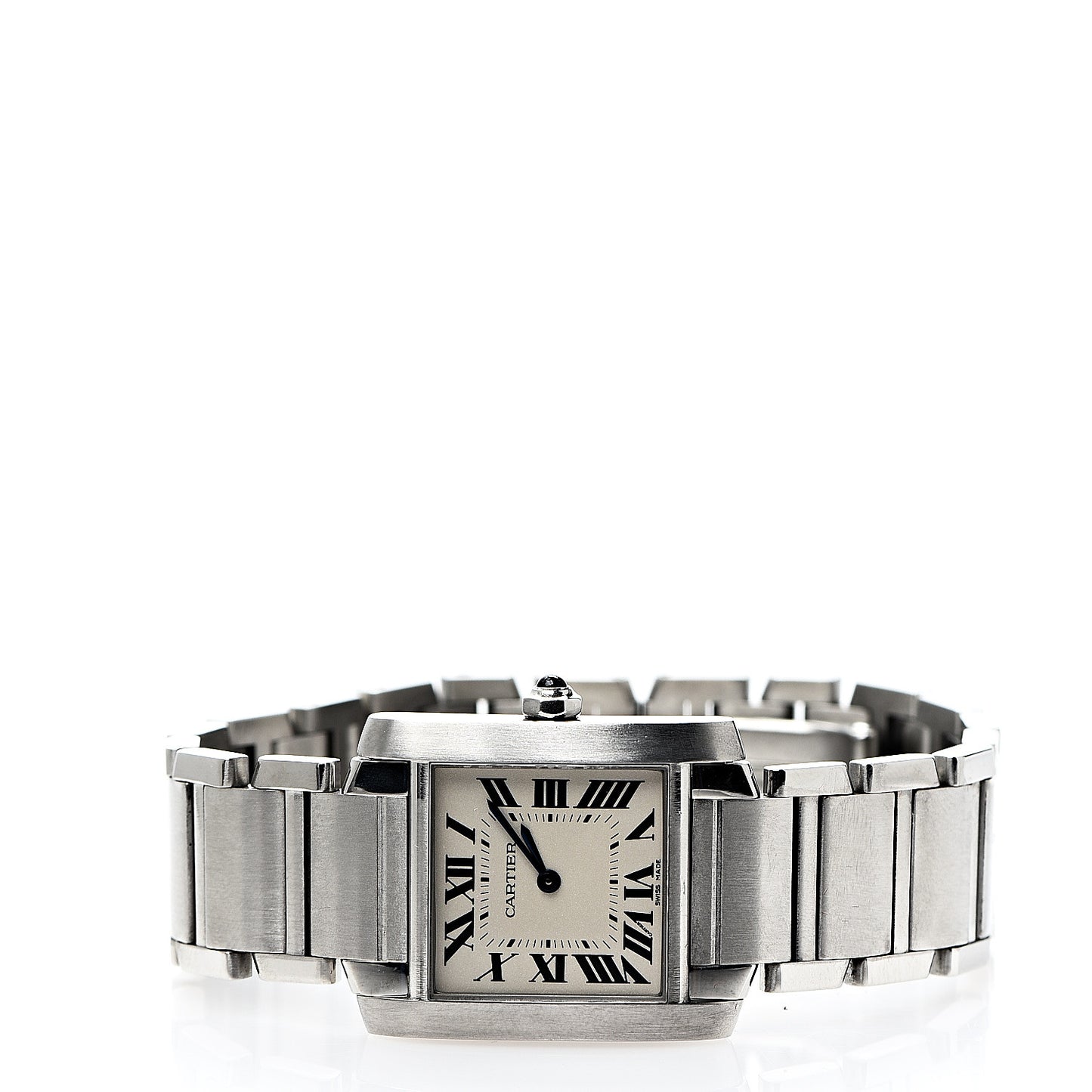 Stainless Steel 25mm Tank Francaise Quartz Watch