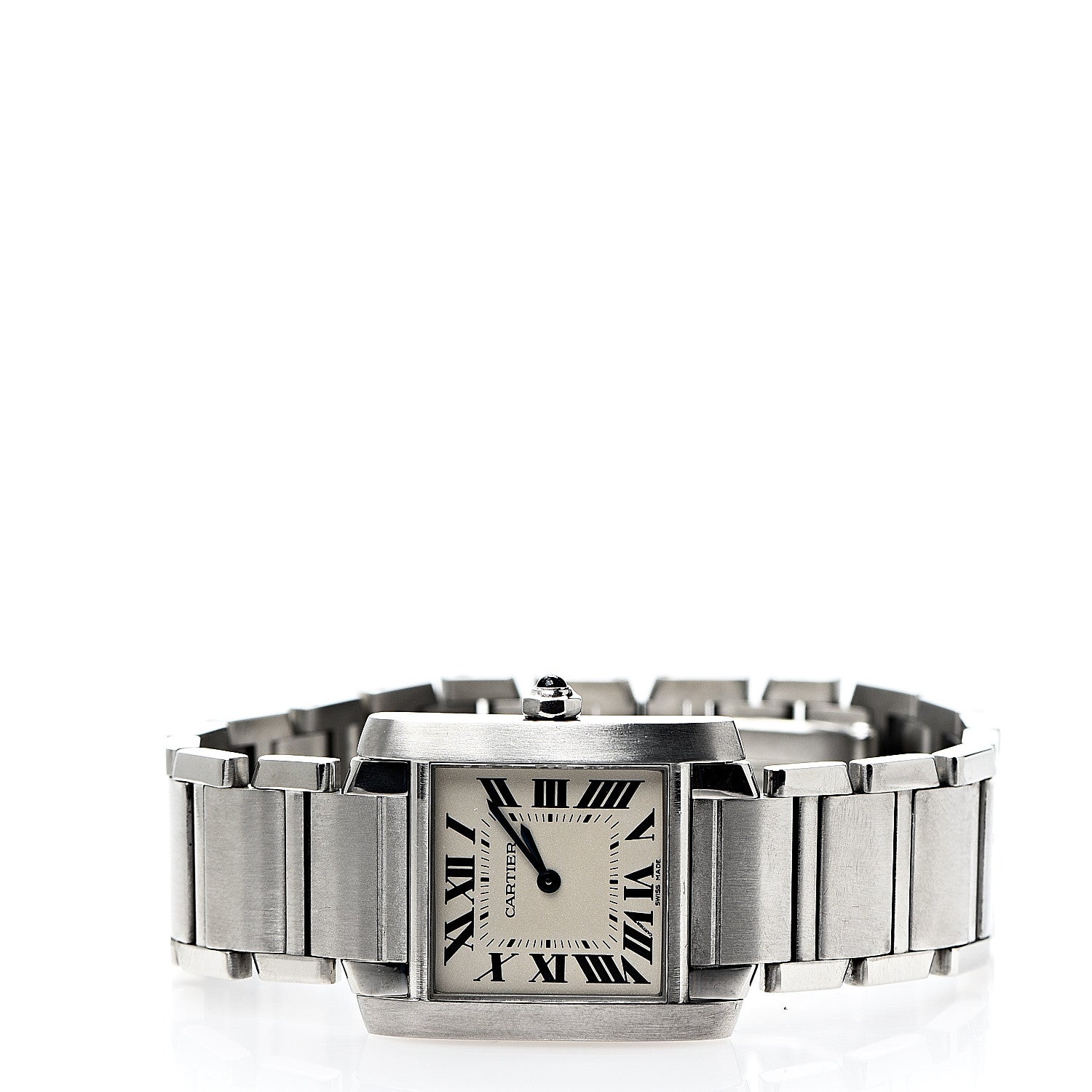 Cartier Stainless Steel 25mm Tank Francaise Quartz Watch 2 of 6
