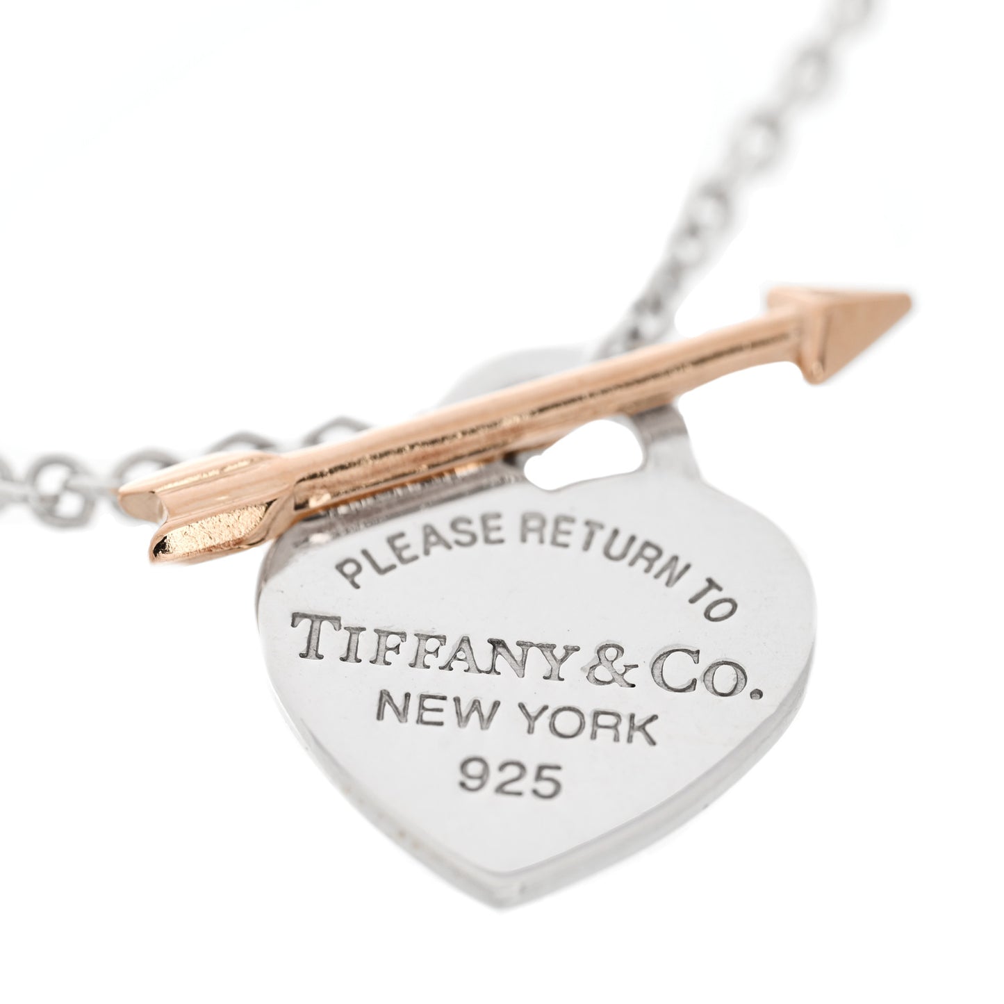 Sterling Silver 18K Rose Gold Return to Tiffany Lovestruck Bracelet