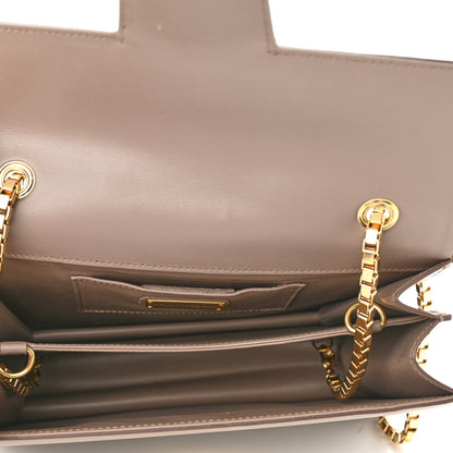 Salvatore Ferragamo Calfskin Thalia Flap Shoulder Bag Light Brown 5 of 9