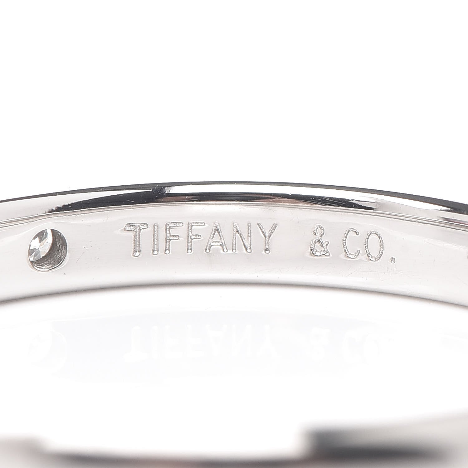 Tiffany Platinum Diamond Elsa Peretti Band Ring 60 9 5 of 7