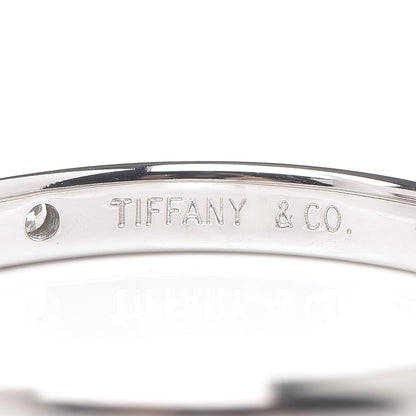 Tiffany Platinum Diamond Elsa Peretti Band Ring 60 9 5 of 7