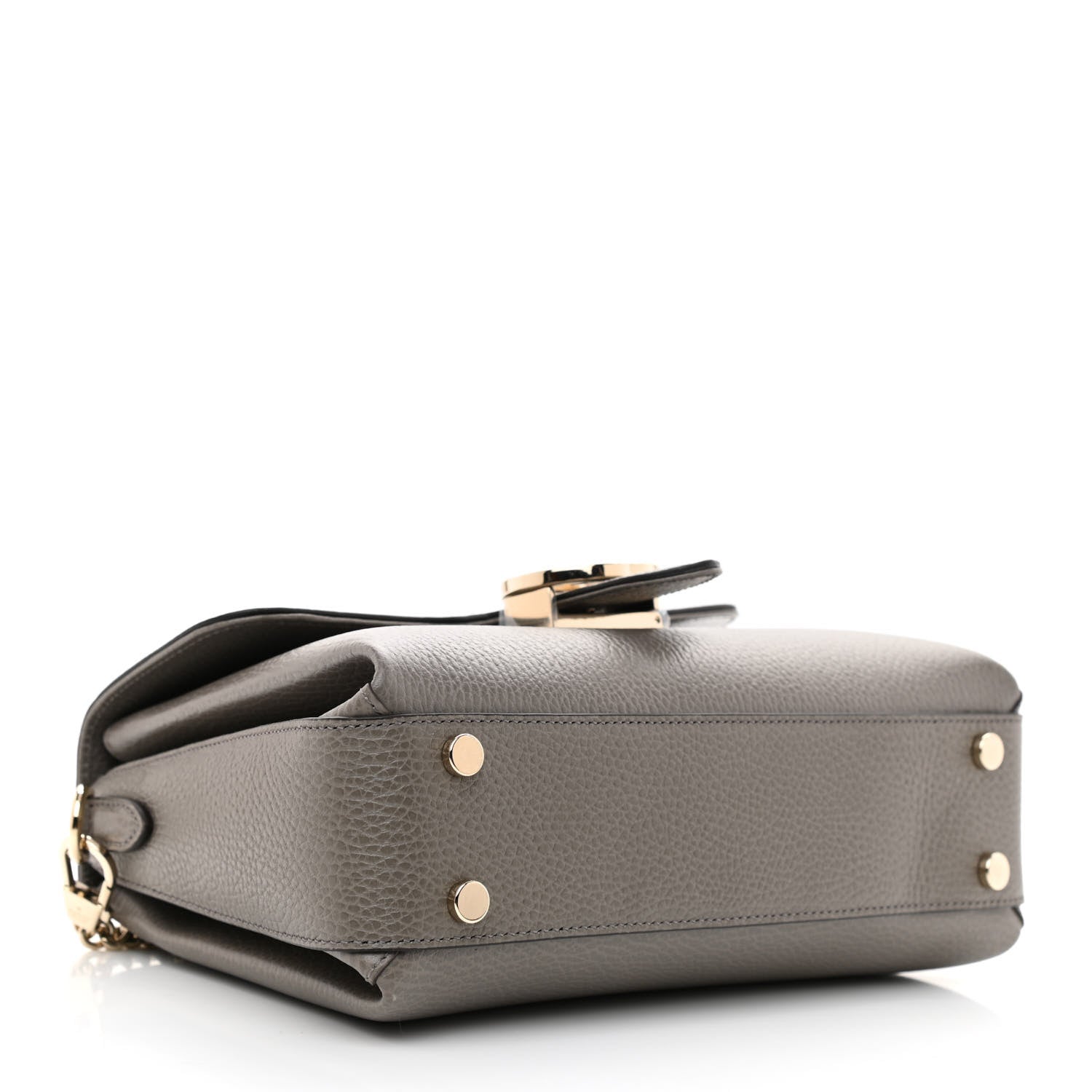 Gucci Dollar Calfskin Interlocking G Top Handle Shoulder Bag Loess 3 of 7