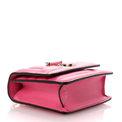 Jimmy Choo Nappa Quilted Varenne Micro Avenue Quad Candy Pink 3 of 8