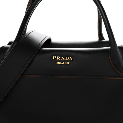 Prada City Calf Ribbon Bowling Bag Black 8 of 10
