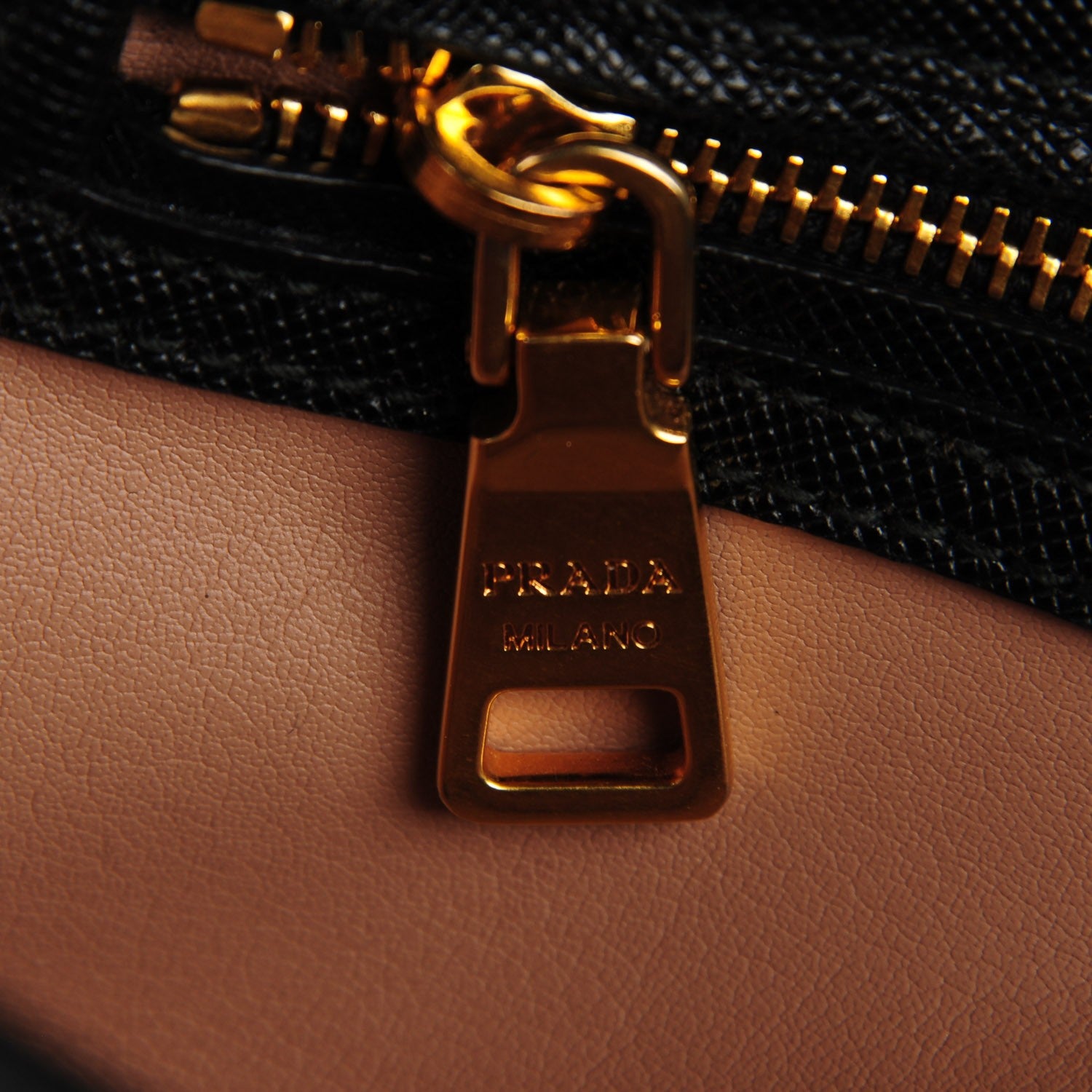 Prada Saffiano Lux Chain Shoulder Bag Black 8 of 10