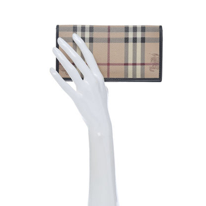 Burberry Haymarket Check Continental Wallet Chocolate 2 of 8