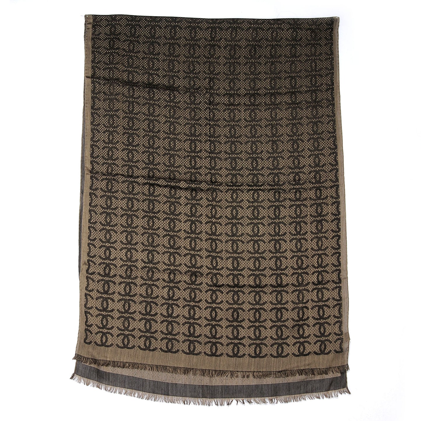 Cashmere Silk CC Logo Scarf