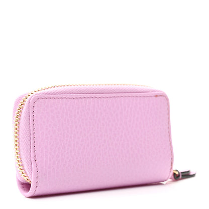 Gucci Dollar Calfskin Bosco Zip Around Key Case Malva 3 of 7