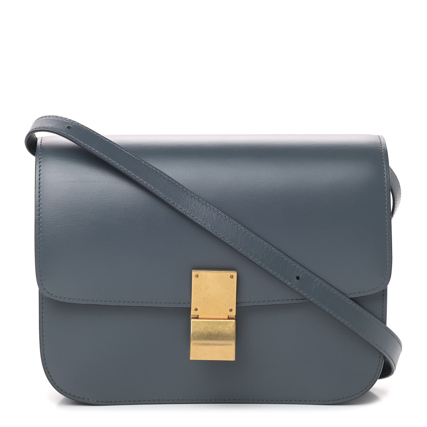 Celine Box Calfskin Medium Classic Box Flap Bag Slate 1 of 5