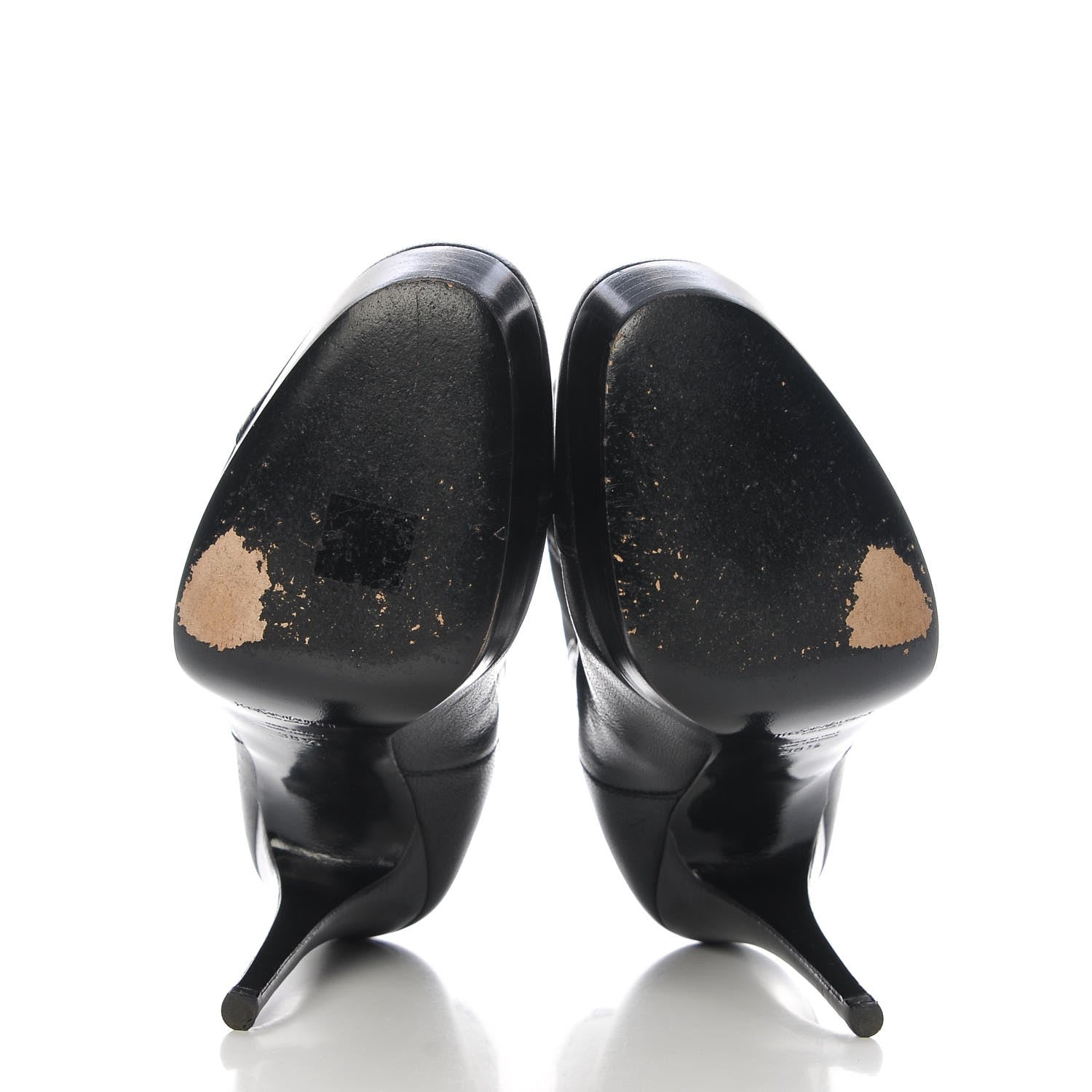 Saint Laurent Calfskin Ankle Boots 38.5 Black 7 of 10