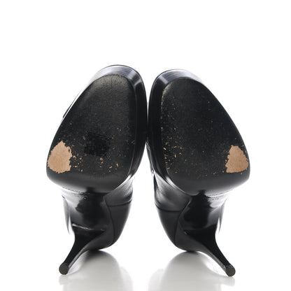 Saint Laurent Calfskin Ankle Boots 38.5 Black 7 of 10