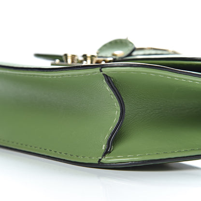 Valentino Garavani Vitello Small Glam Lock Rockstud Flap Green 10 of 11