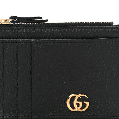 Gucci Dollar Calfskin GG Marmont Coin Case Card Holder Black 6 of 9