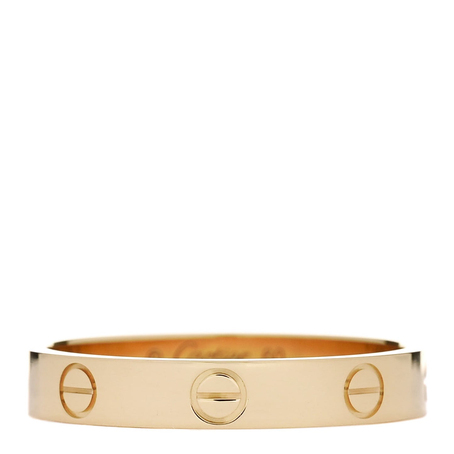 18K Yellow Gold 3.5mm LOVE Wedding Band Ring 60 9.25