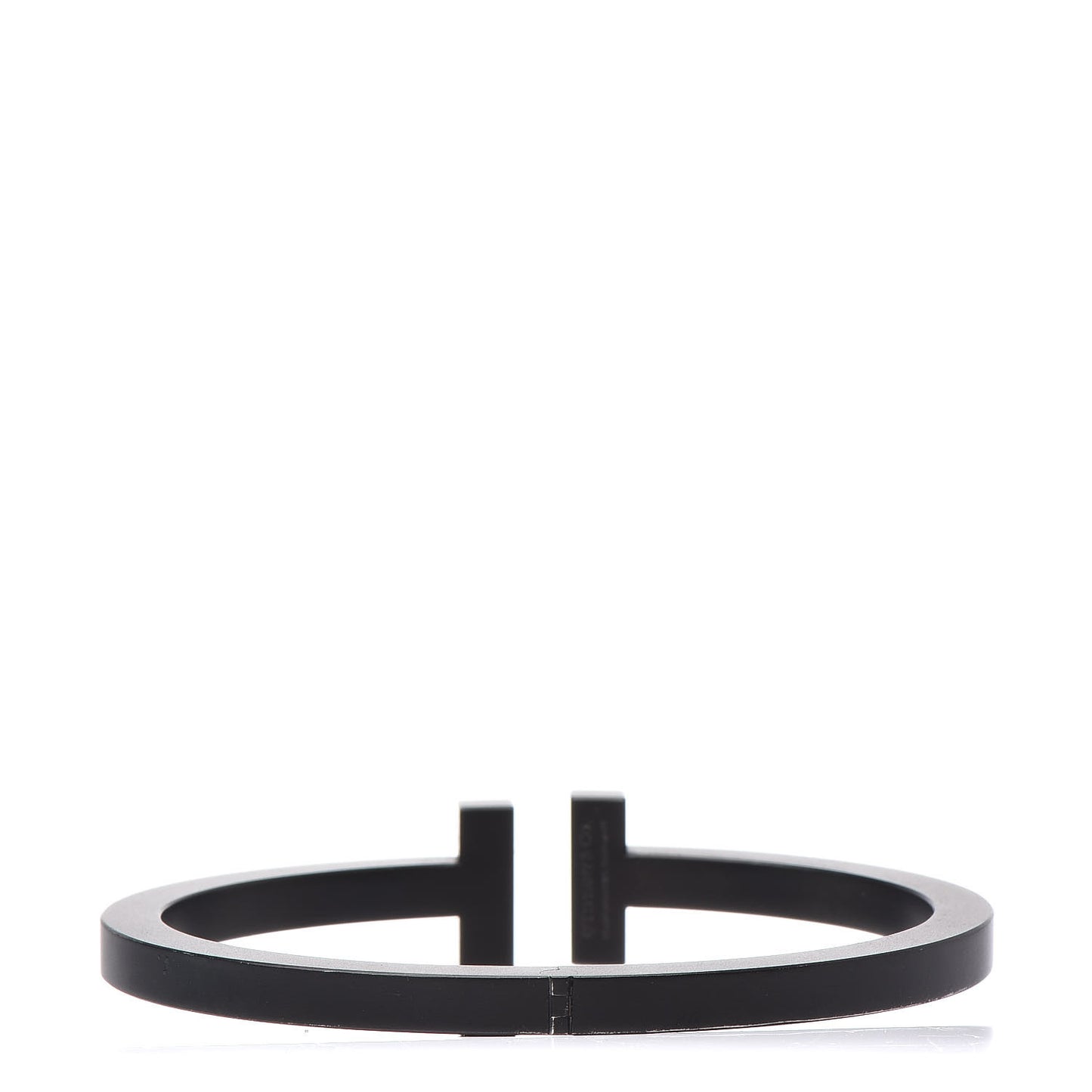 Black-Coated Stainless Steel T Square Bracelet