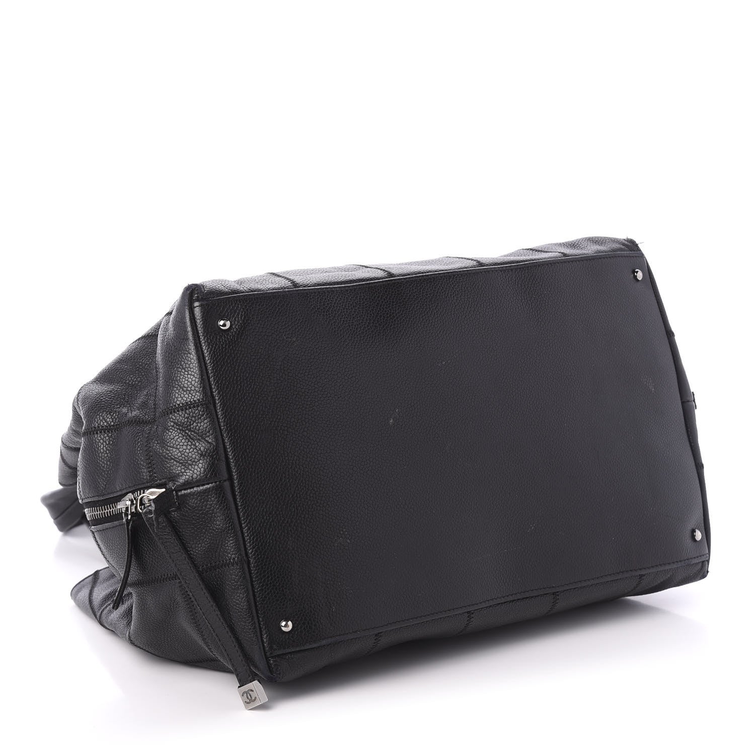 Chanel Caviar Square Stitched Tote Black 4 of 13