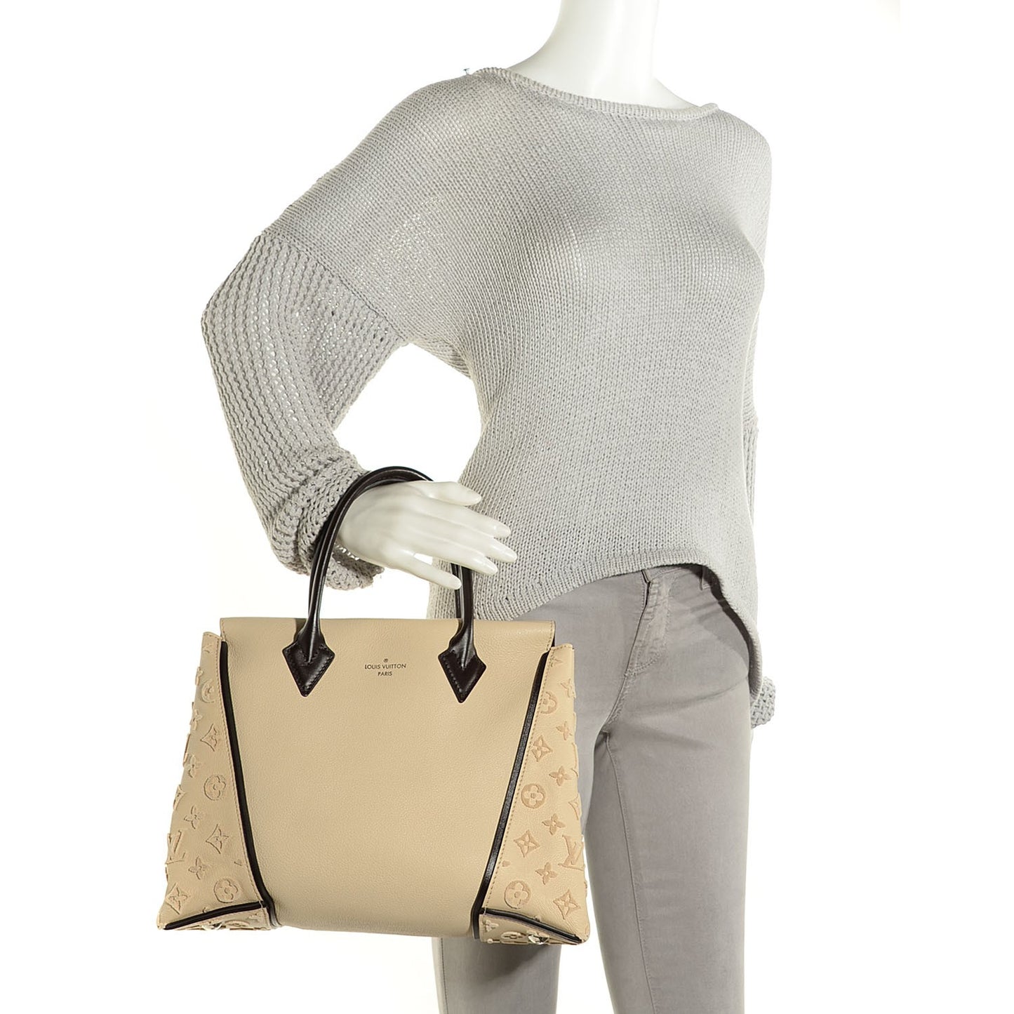 Veau Cachemire Tote W PM Vanille