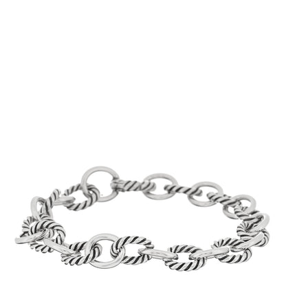 David Yurman Sterling Silver 10mm Medium Oval Link Bracelet 1 of 3