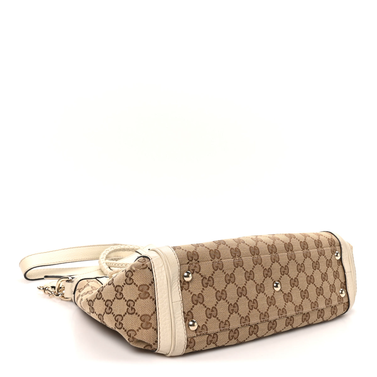 Monogram GG Canvas Small Bella Top Handle Bag Off White