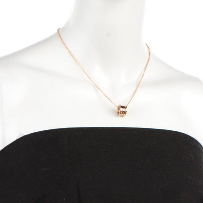 Bulgari 18K Rose White Yellow Gold B.Zero1 Pendant Necklace 3 of 7