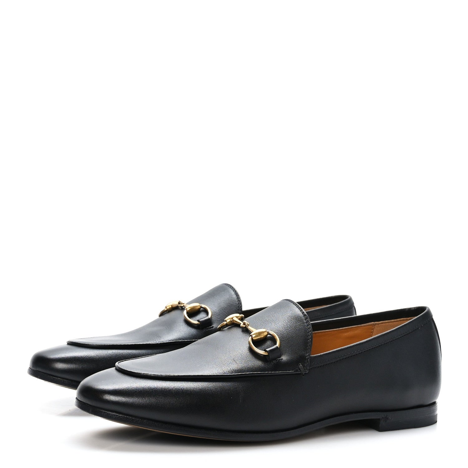 Gucci Lambskin Womens Brixton Horsebit Loafers 36.5 Black 3 of 8
