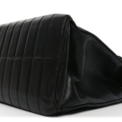 Chanel Lambskin Vertical Quilted XL Jumbo Single Flap Black 11 of 12