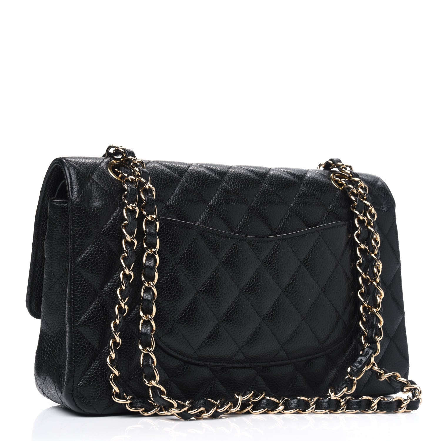 Chanel Caviar Quilted Medium Double Flap Black 2 of 5