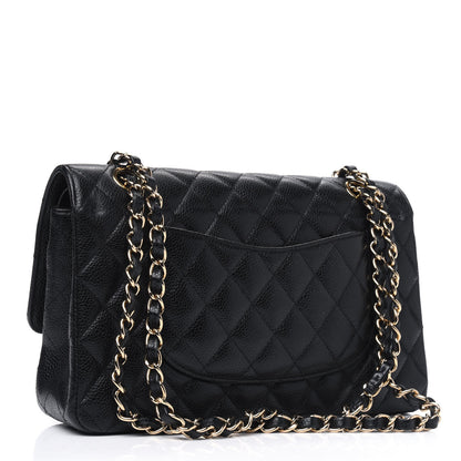 Chanel Caviar Quilted Medium Double Flap Black 2 of 5