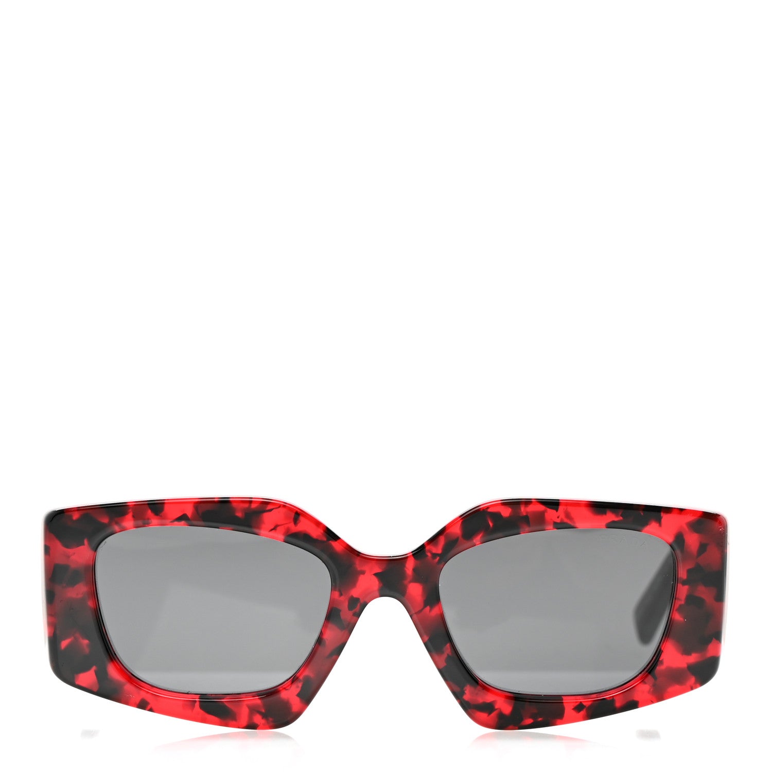 Prada Acetate Symbole Sunglasses SPR 15Y Scarlet Tortoise 2 of 11