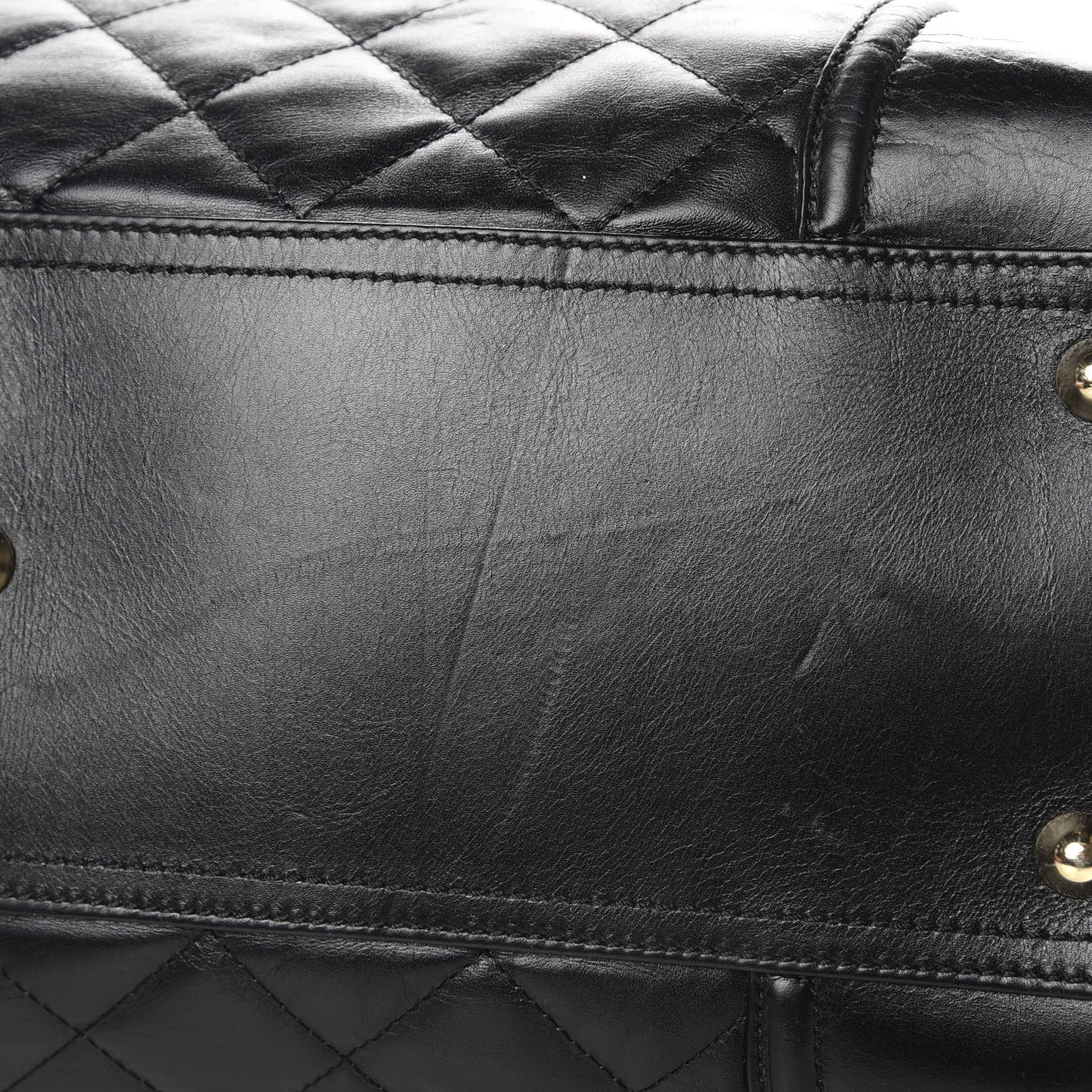 Calfskin Quilted XL Manor Tote Black