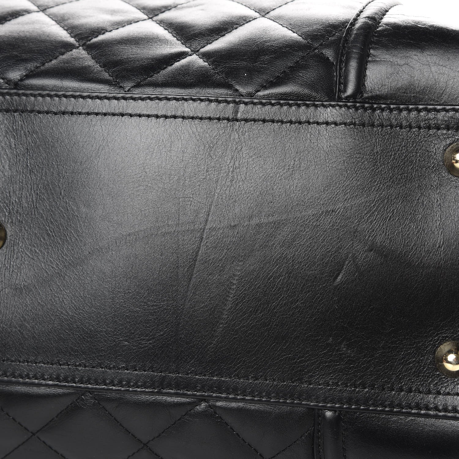 Burberry Calfskin Quilted XL Manor Tote Black 11 of 15