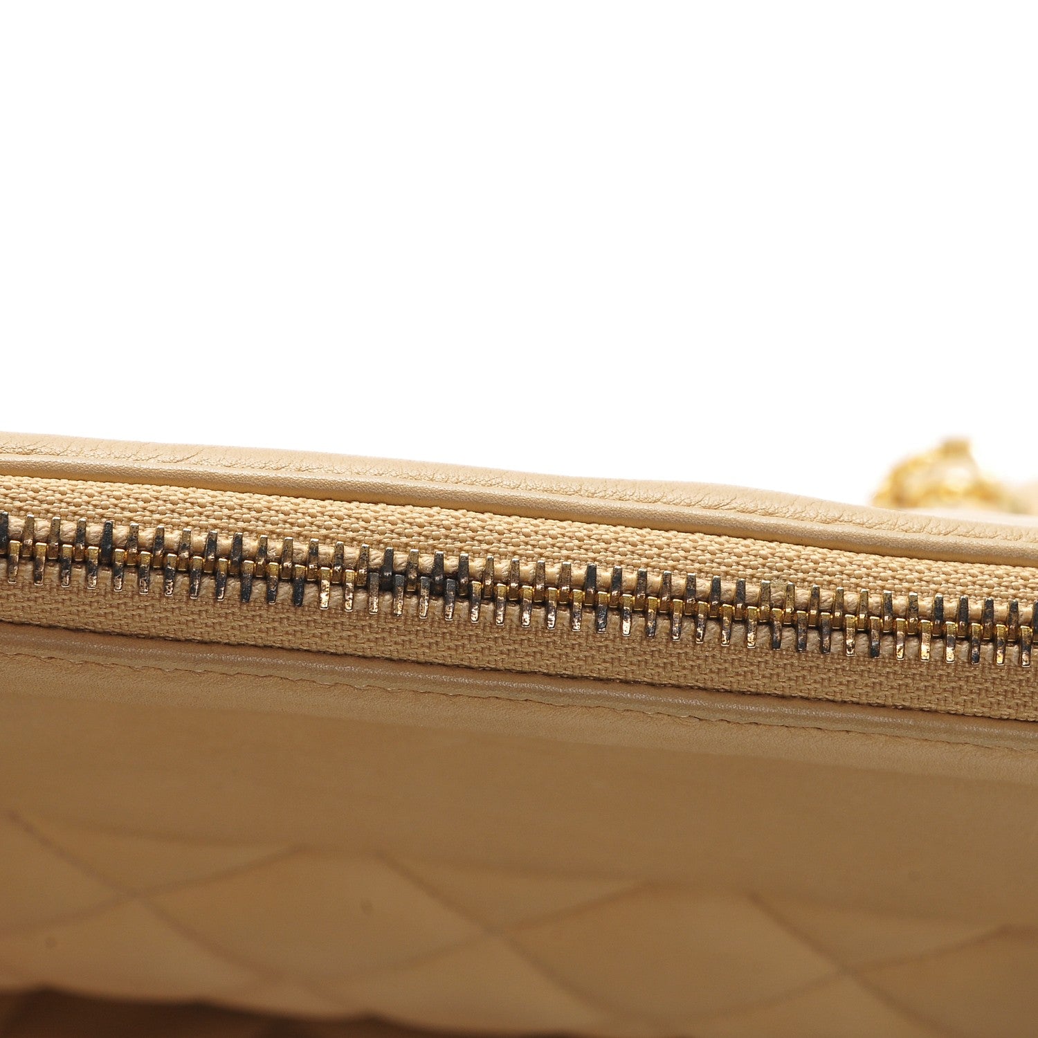 Chanel Lambskin Quilted Shoulder Bag Beige 11 of 11