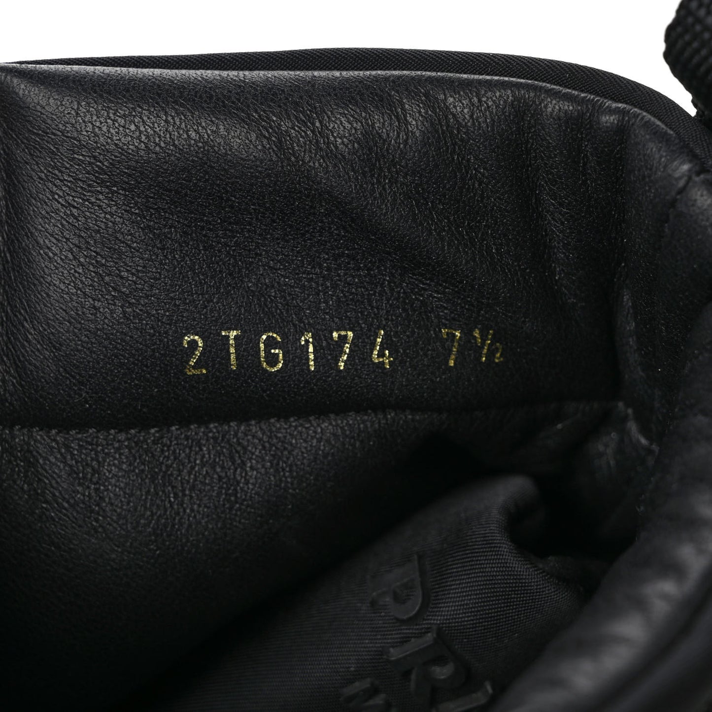 Re-Nylon Gabardine Metal Triangle Logo Mens Wheel Pouch Pocket High Top Sneakers 7.5 Black