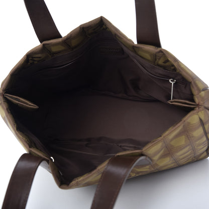 Chanel Nylon Medium Travel Tote Khaki 5 of 10