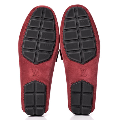 Louis Vuitton Suede Mens Lombok Mocassin Loafers 7.5 Red 8 of 9
