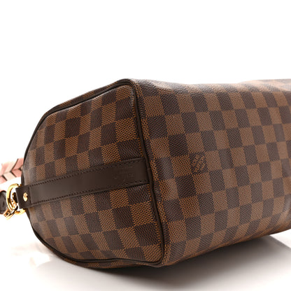 Louis Vuitton Damier Ebene Braided Speedy Bandouliere 25 Pink 7 of 8