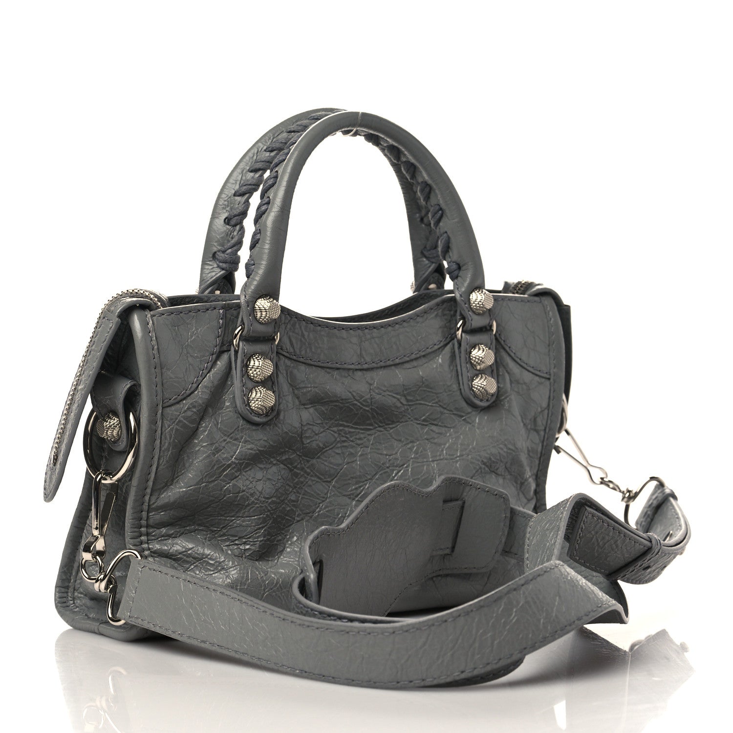 Balenciaga Agneau Giant 12 Silver Hardware Mini City Gris Haussmannien 3 of 9