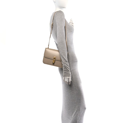 Saint Laurent Smooth Calfskin Le Carre Satchel Dark Beige 2 of 10