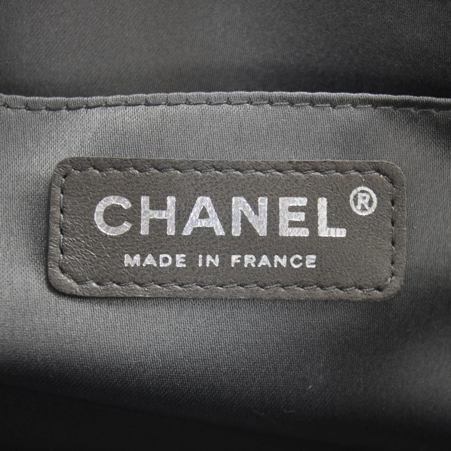 Chanel Metallic Patent Calfskin Lucky Symbols Pochette Silver 7 of 8