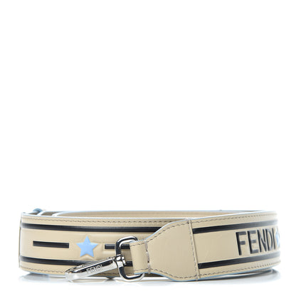 Fendi Vitello Century Logo Lines Strap You Nuvola Black 1 of 5