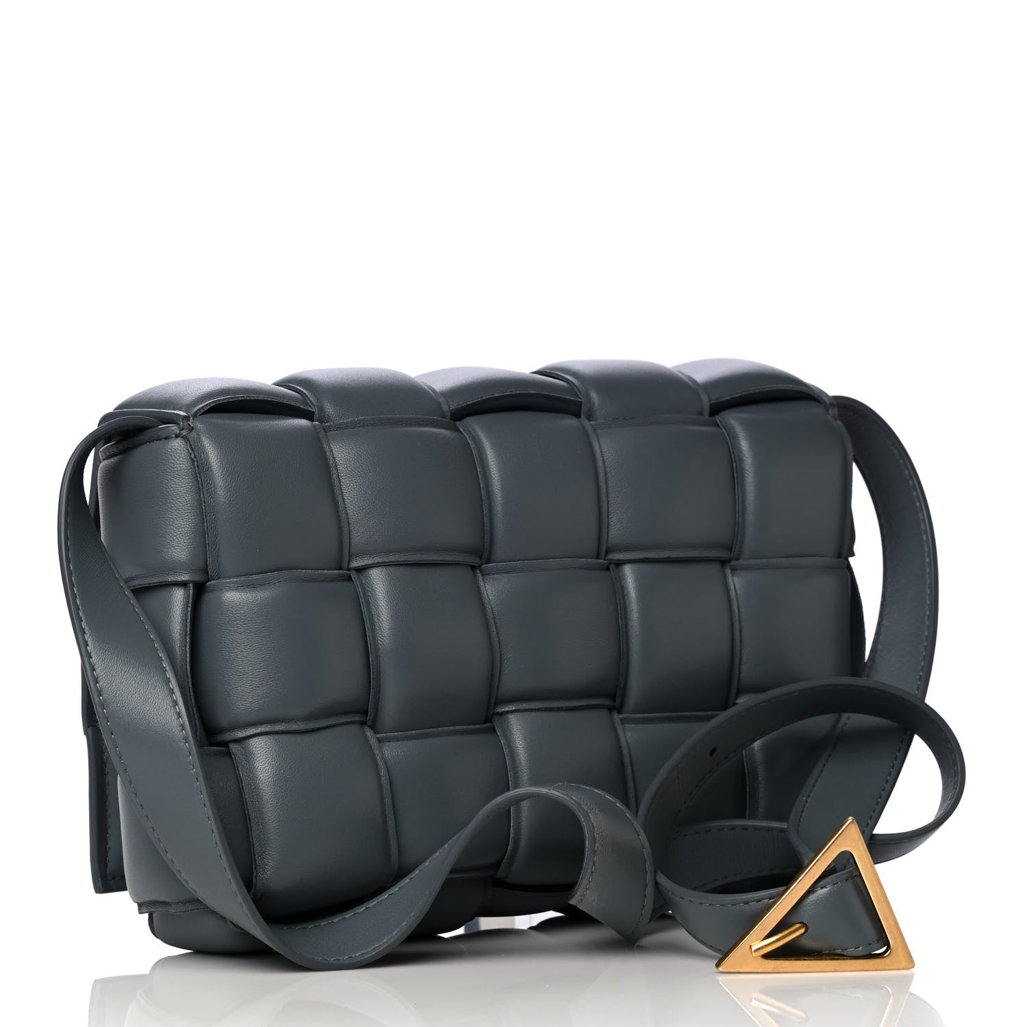 Bottega Veneta Nappa Maxi Intreccio Padded Cassette Crossbody Bag Thunder 2 of 12