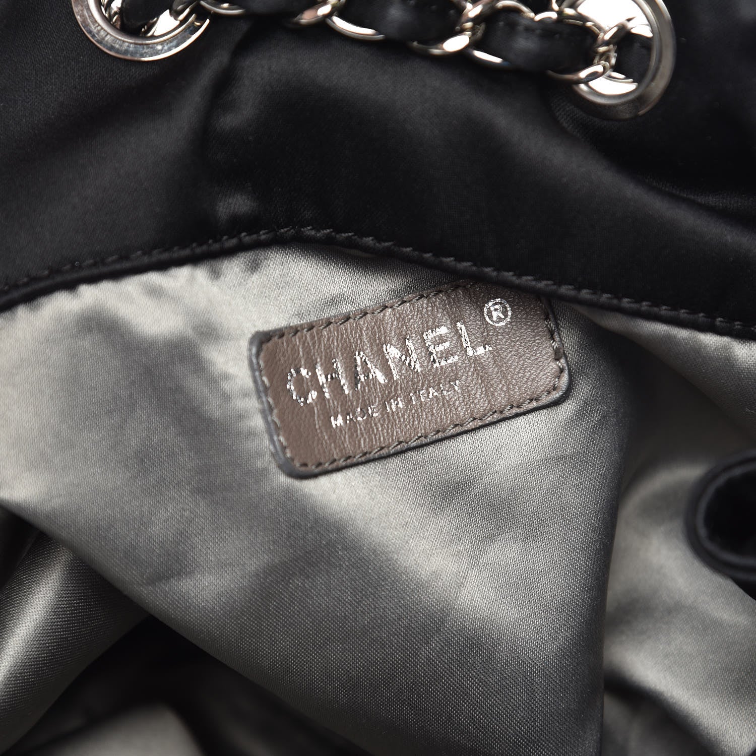 Chanel Satin Melrose Hobo Black 6 of 13