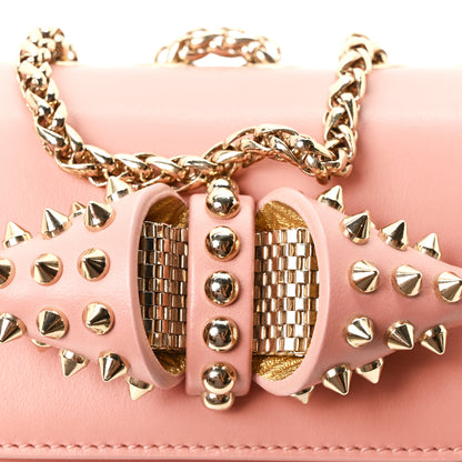 Christian Louboutin Calfskin Spikes Mini Sweety Charity NV Crossbody Bag Ronsard 7 of 9