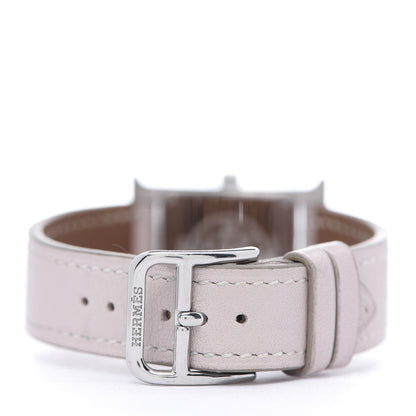 Hermes Stainless Steel Swift 21mm Heure H Hour Quartz Watch Rose Dragee 4 of 10