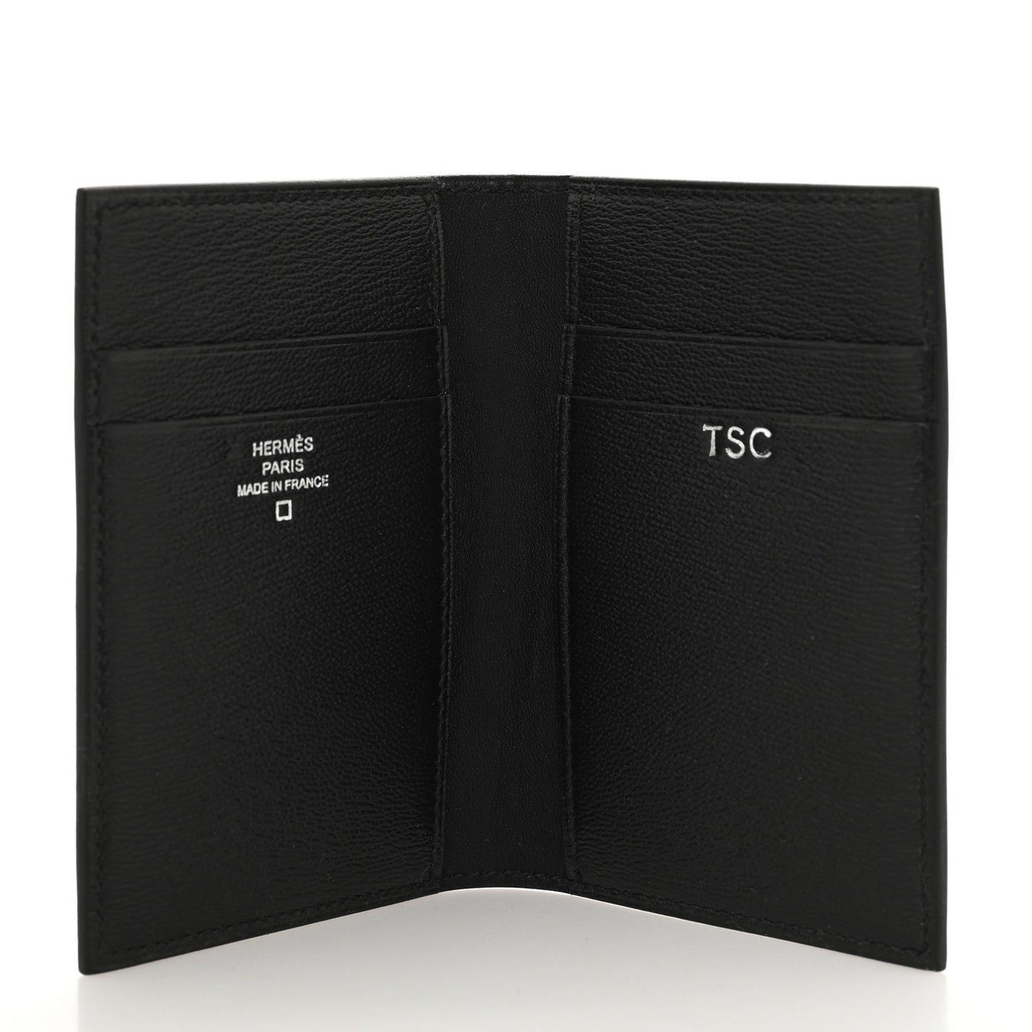 Shiny Alligator MC2 Euclide Card Holder Black