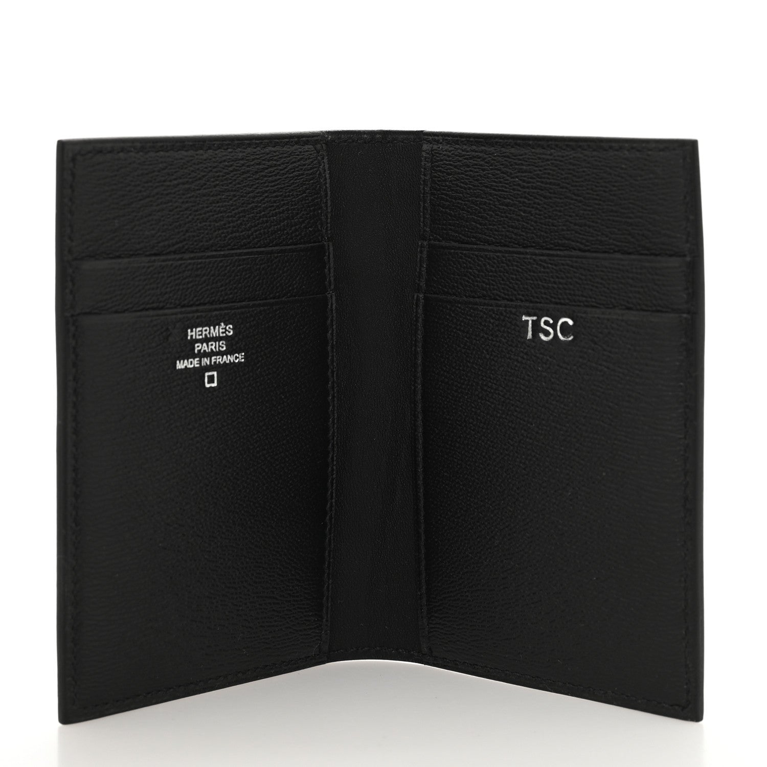 Hermes Shiny Alligator MC2 Euclide Card Holder Black 5 of 9