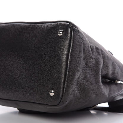 Prada Cervo Deerskin Shopping Tote Black 8 of 10