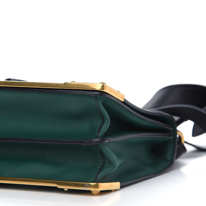 Prada City Calf Saffiano Cahier Bag Biliardo Black 8 of 8